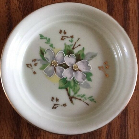 Vintage Andrea Collection by Sadek Cup Saucer Hand painted Dogwood Floral Japan - Picture 3 of 12